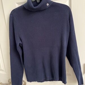 Lauren Ralph Lauren Navy Blue Turtleneck